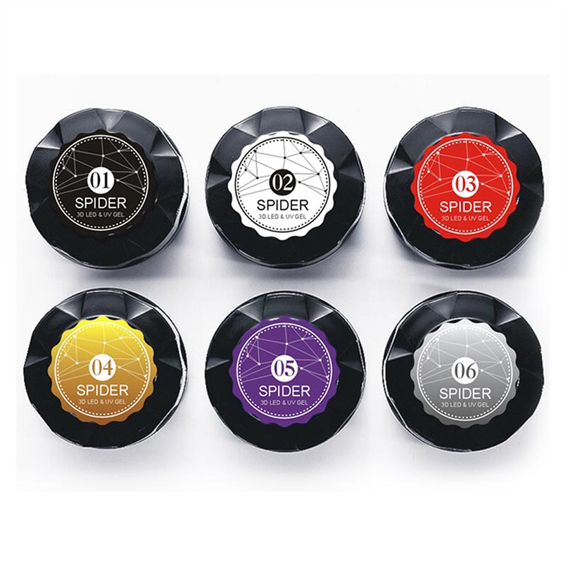 Brushed Glue Black Flower Cap Bottle