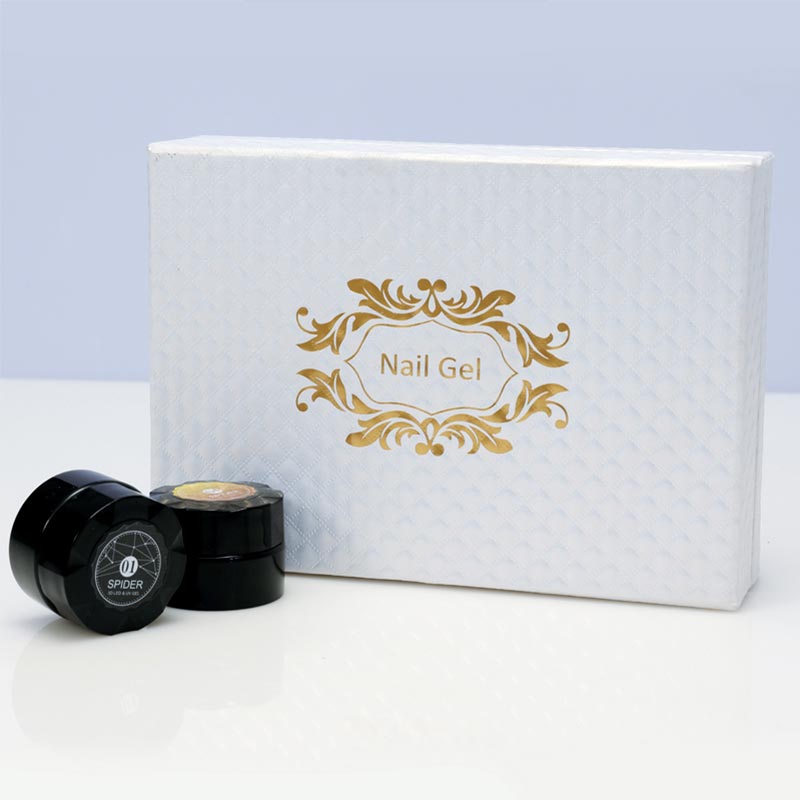 Brushed Glue Black Flower Cap Bottle