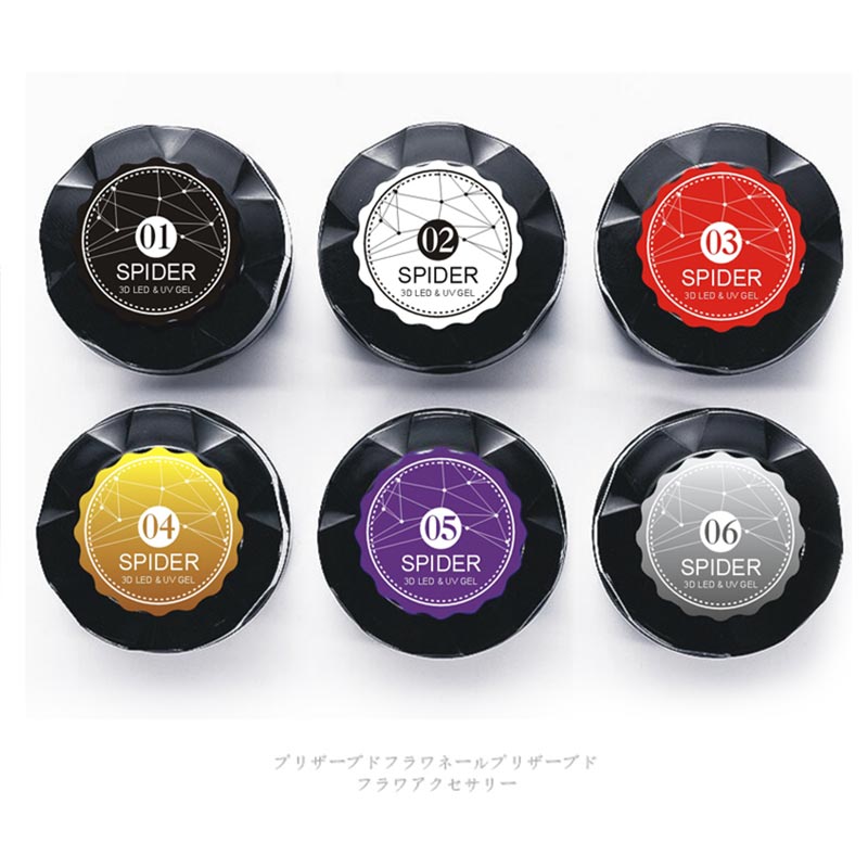 Brushed Glue Black Flower Cap Bottle