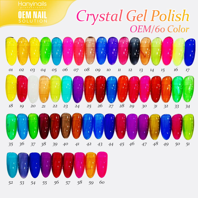 Crystal Gel Polish Colors