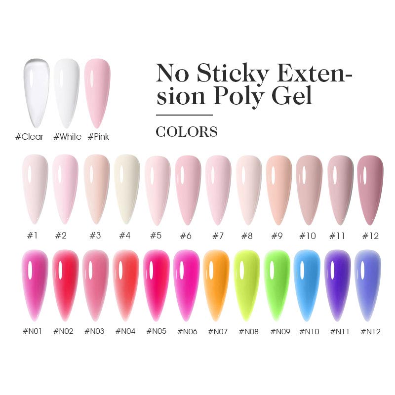 No Sticky Extension Poly Gel