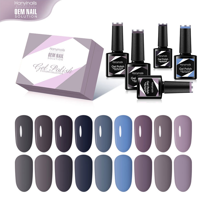 9 Color Nail Polish Set