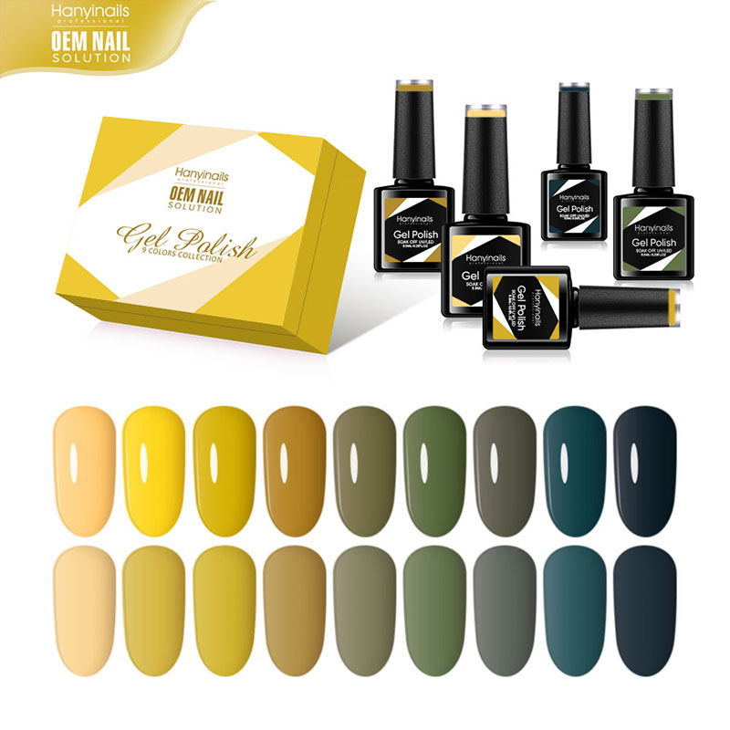 9 Color Nail Polish Set