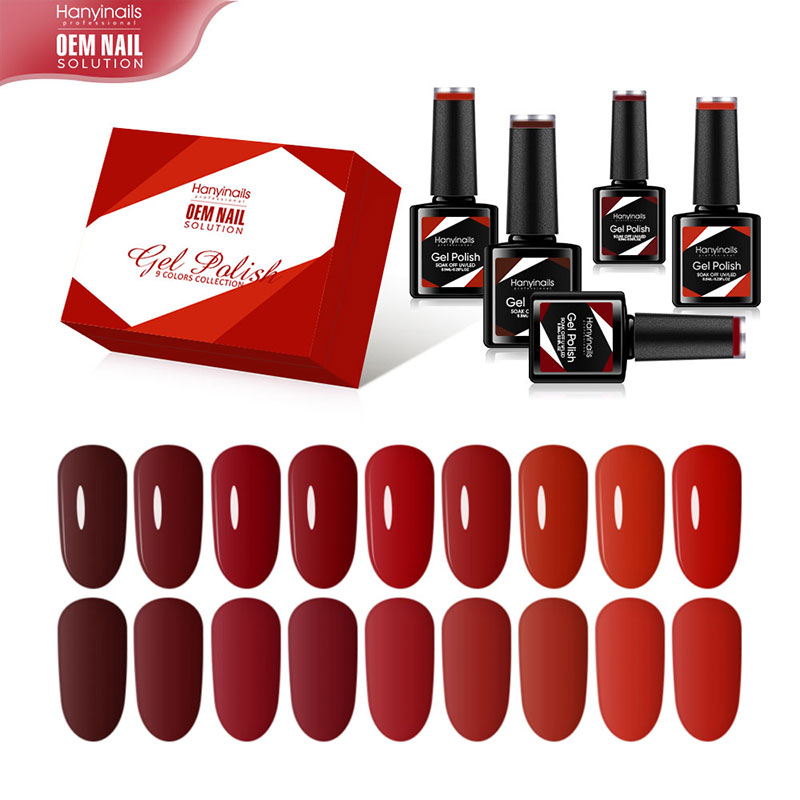 9 Color Nail Polish Set