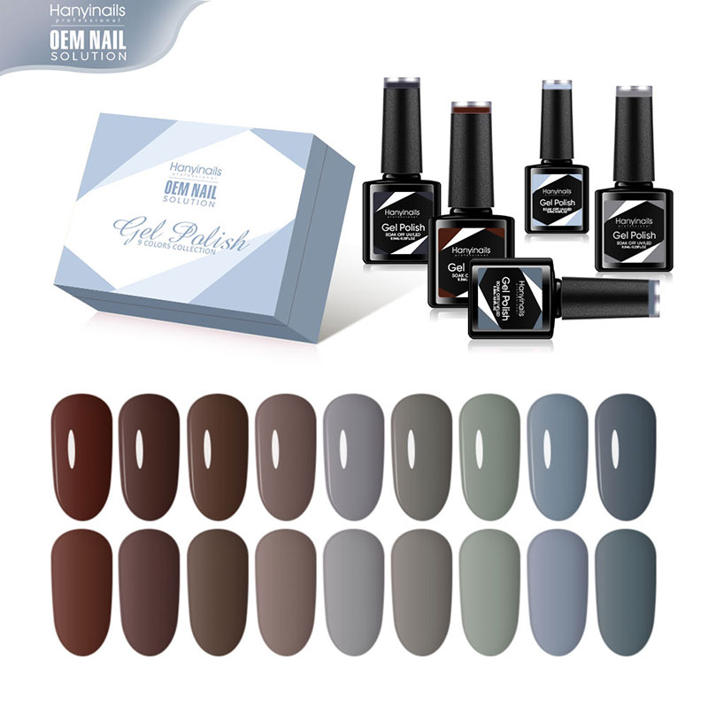 9 Color Nail Polish Set