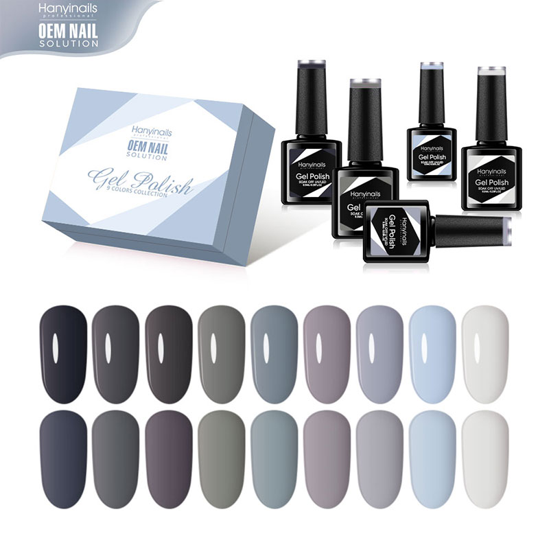 9 Color Nail Polish Set