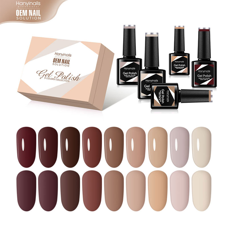 9 Color Nail Polish Set