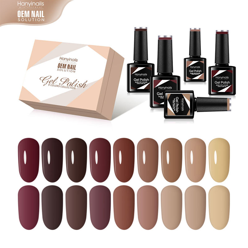 9 Color Nail Polish Set