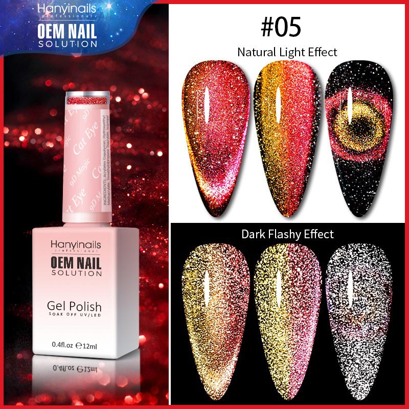 6 Colors 9D Magic Cat Eye
