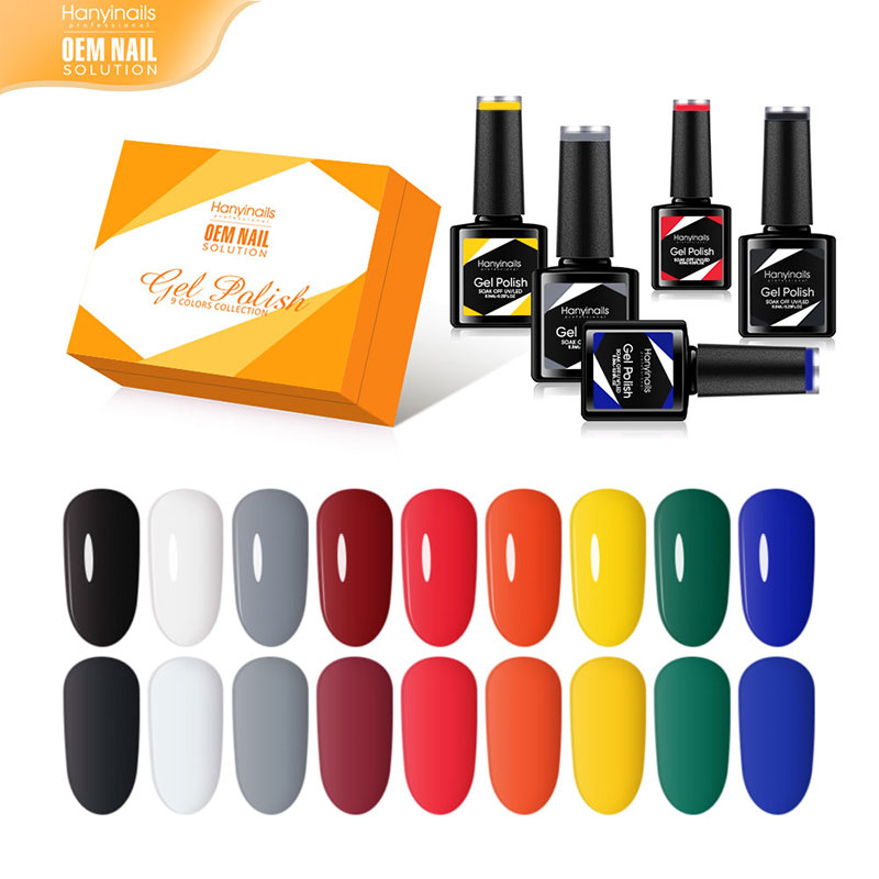 9 Color Nail Polish Set