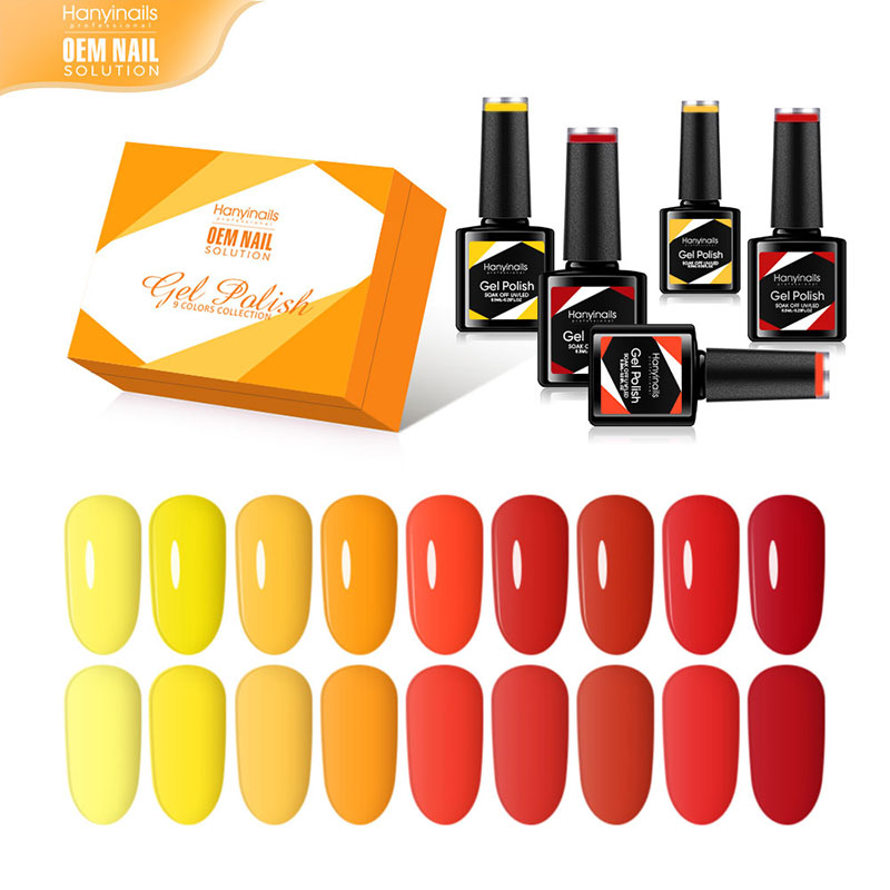 9 Color Nail Polish Set