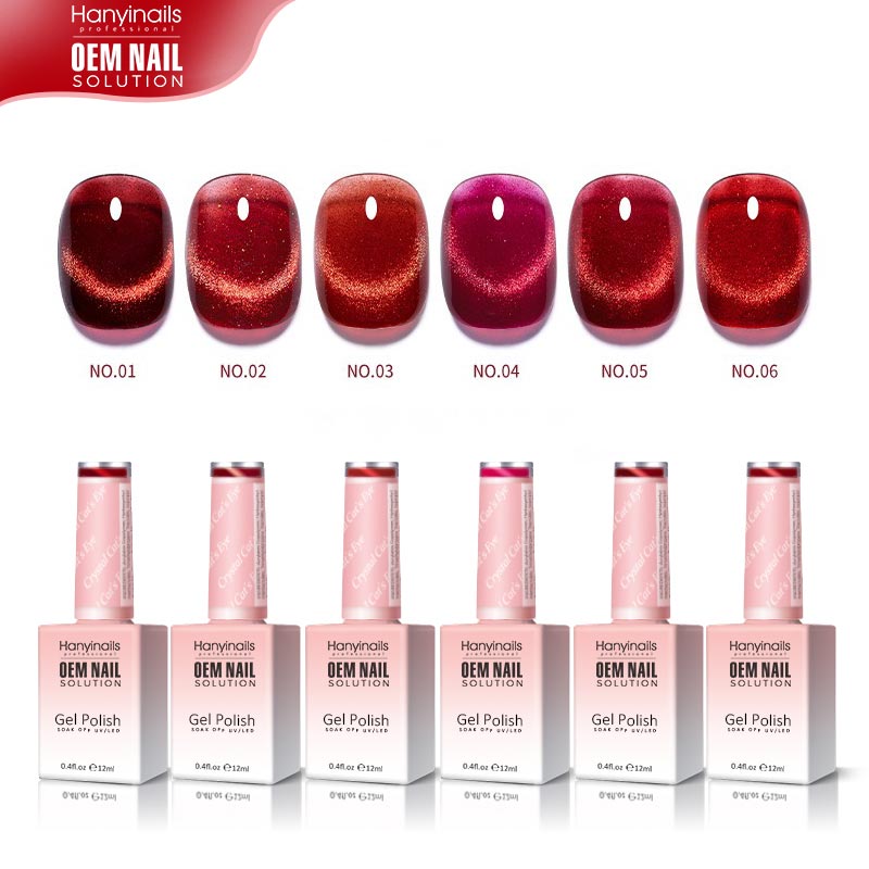 6 Color New Year Red Quartz Cat Eye