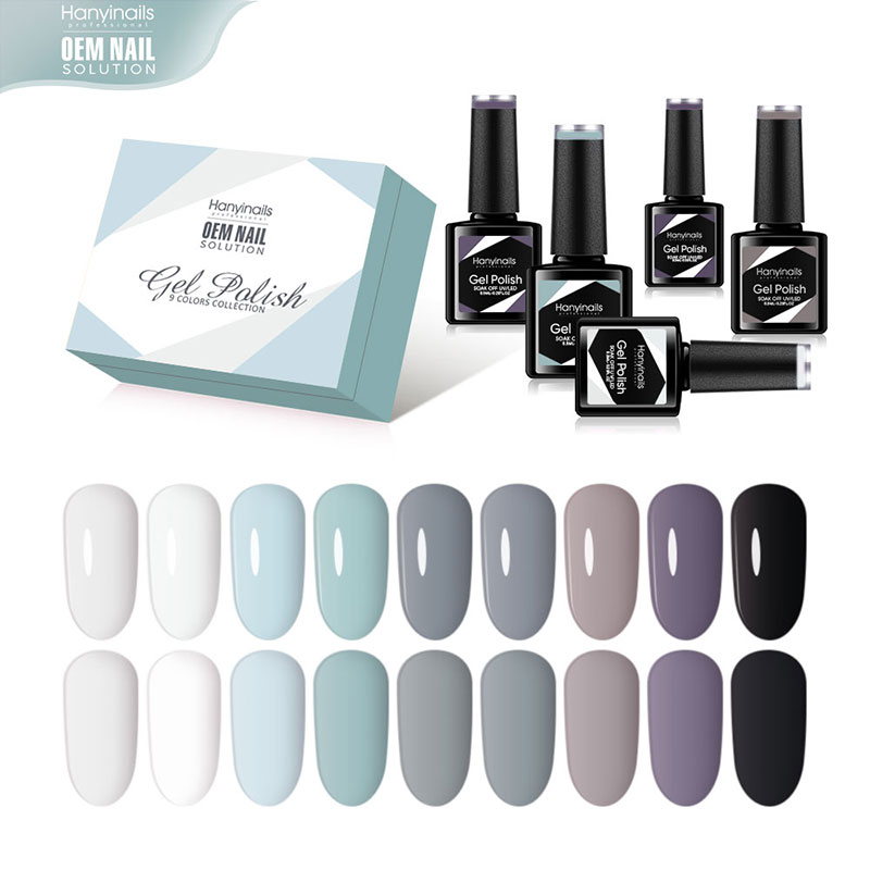 9 Color Nail Polish Set