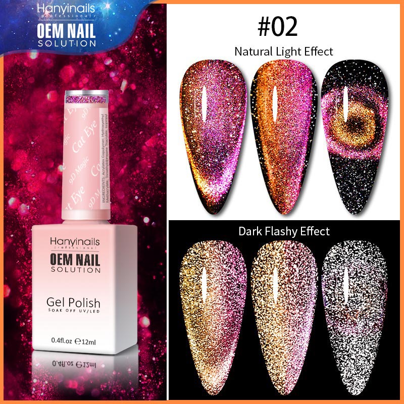 6 Colors 9D Magic Cat Eye