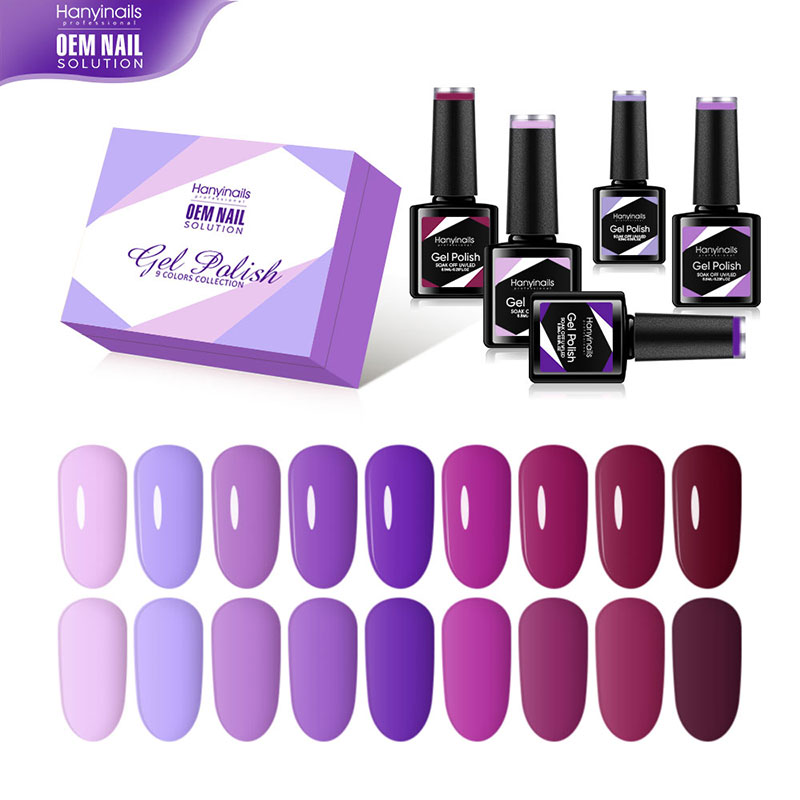 9 Color Nail Polish Set