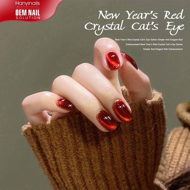 6 Color New Year Red Quartz Cat Eye