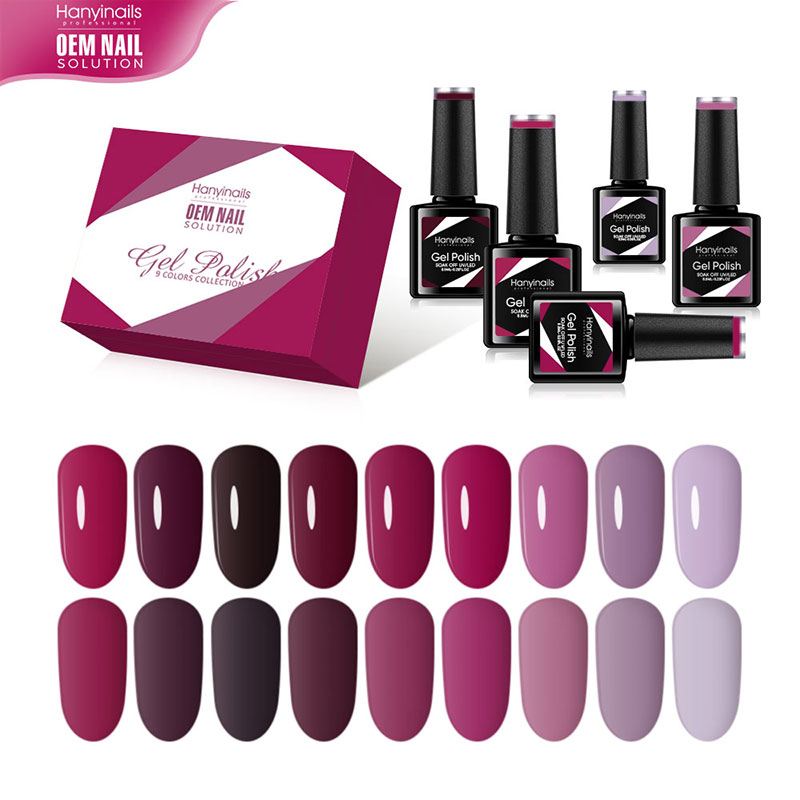 9 Color Nail Polish Set