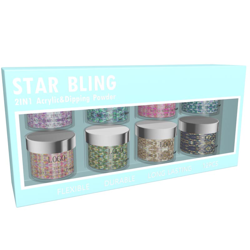 8 Bottles of Crystal Powder Set