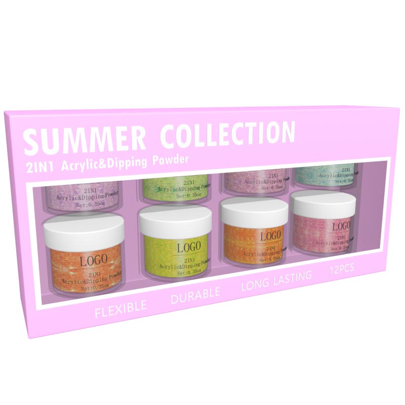 8 Bottles of Crystal Powder Set