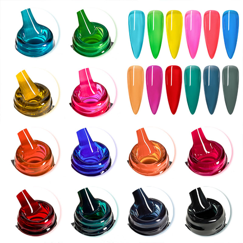 15ml White Cylindrical Bottle With Transparent Top Nail Polish