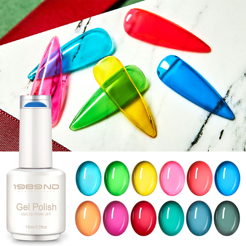 15ml White Cylindrical Bottle With Transparent Top Nail Polish