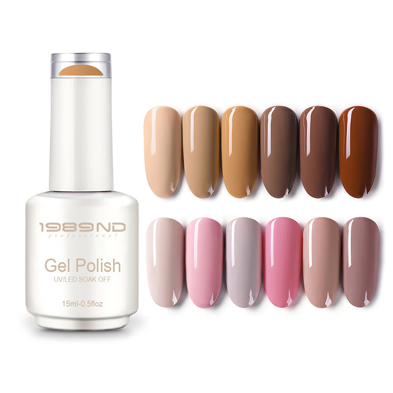 15ml White Cylindrical Bottle With Transparent Top Nail Polish