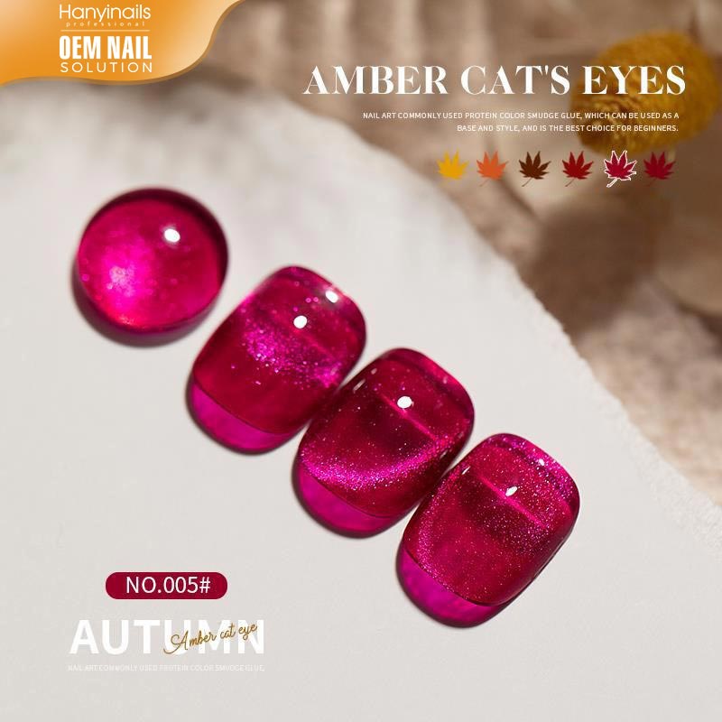 6 Colors Autumn and Winter Amber Spar Cat Eyes