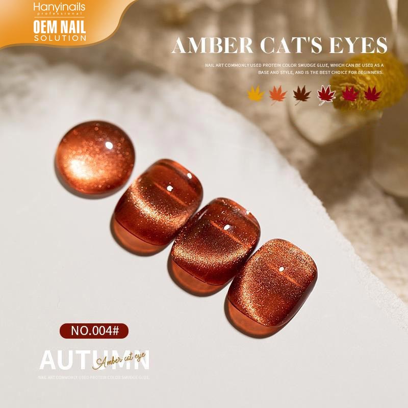 6 Colors Autumn and Winter Amber Spar Cat Eyes