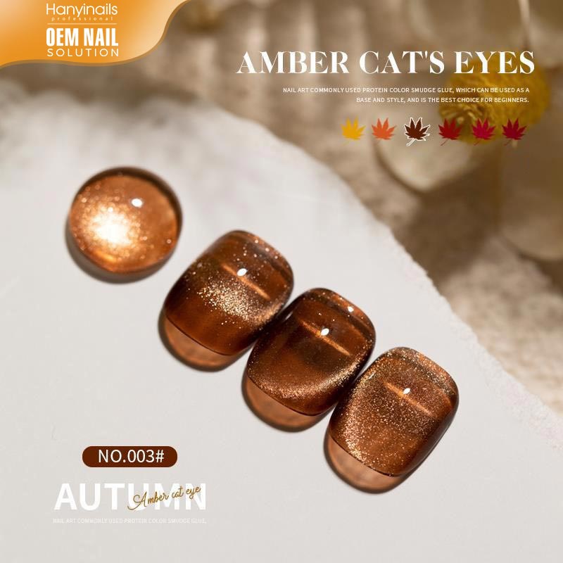 6 Colors Autumn and Winter Amber Spar Cat Eyes