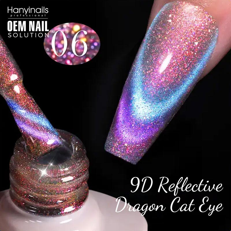 9D Reflective Dragon Cat Eye