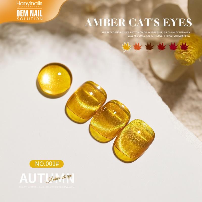 6 Colors Autumn and Winter Amber Spar Cat Eyes