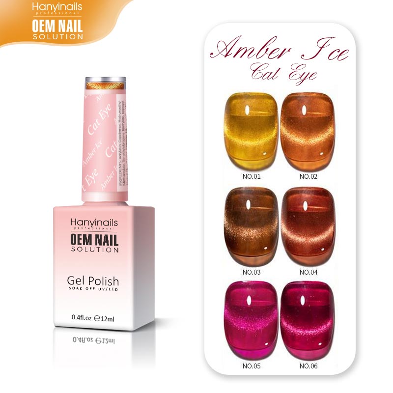 6 Colors Autumn and Winter Amber Spar Cat Eyes