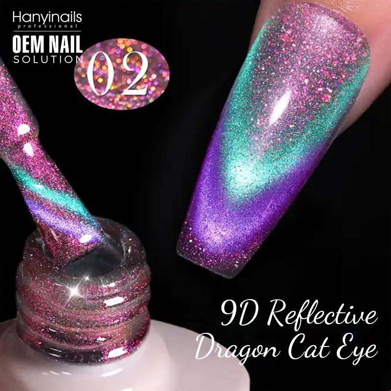 9D Reflective Dragon Cat Eye
