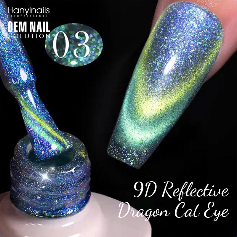 9D Reflective Dragon Cat Eye