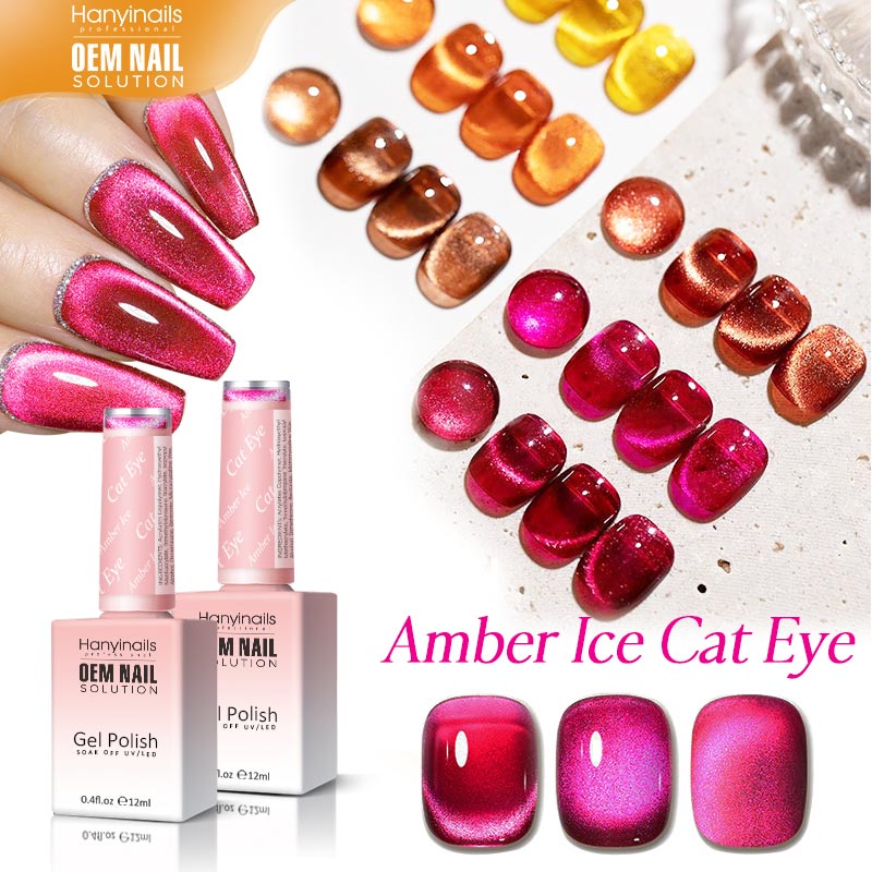 6 Colors Autumn and Winter Amber Spar Cat Eyes