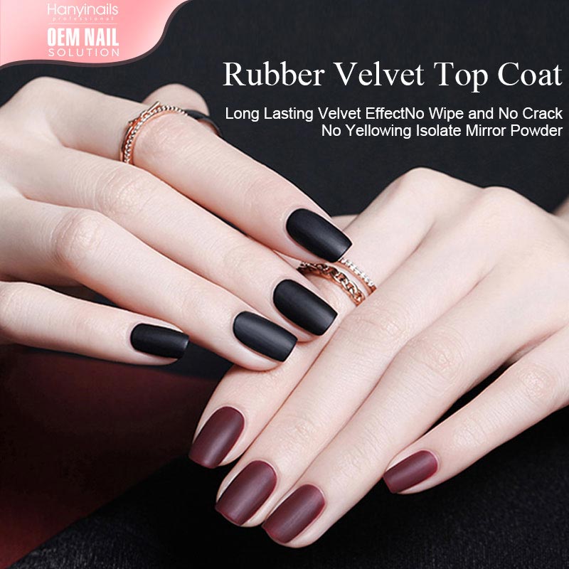 Rubber Velvet Top Coat
