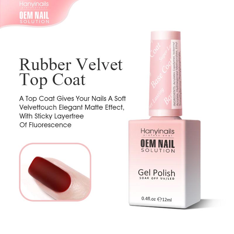 Rubber Velvet Top Coat